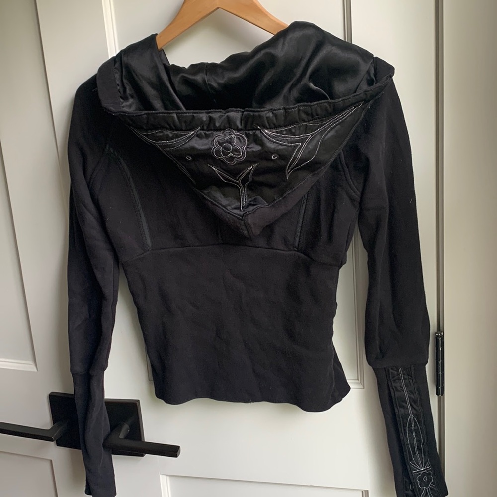 Free People Embroidered Hoodie